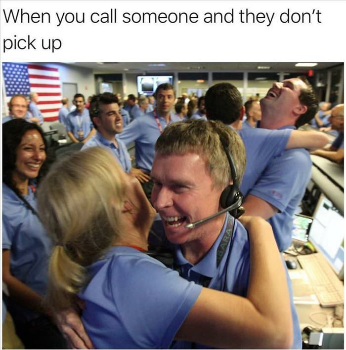 when you call someone
