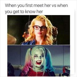 when you first meet her