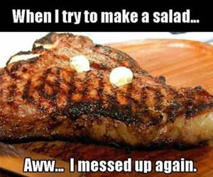 when i make a salad funny picture