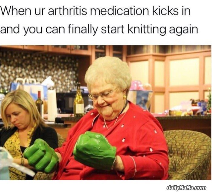 when the medicine kicks in funny picture