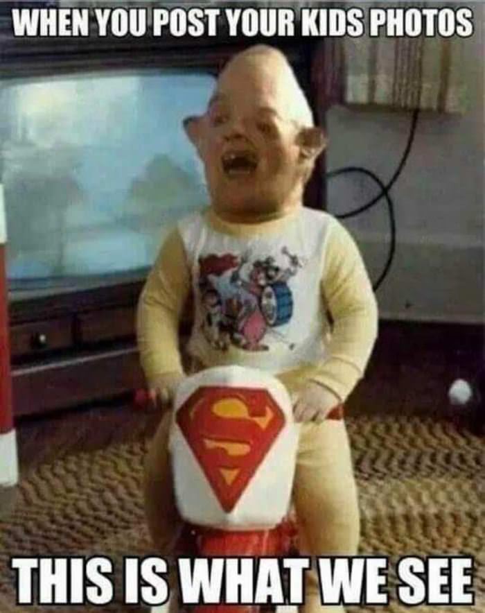when you post your kids funny picture