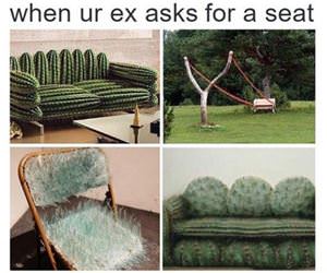 when your ex asks for a seat funny picture