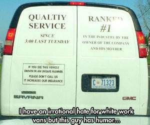 white work vans funny picture
