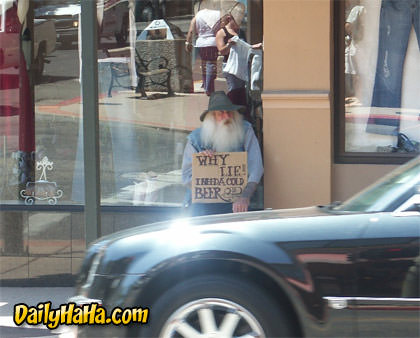 It looks like hes in a nice part of town