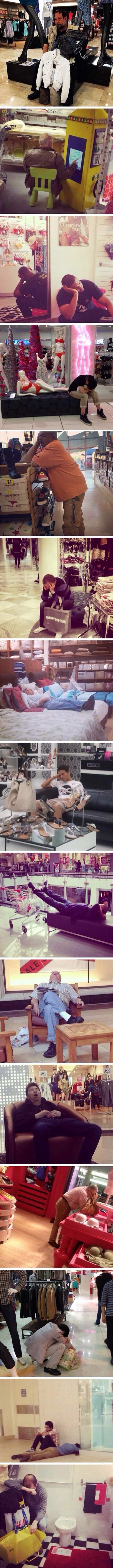 wife is shopping funny picture