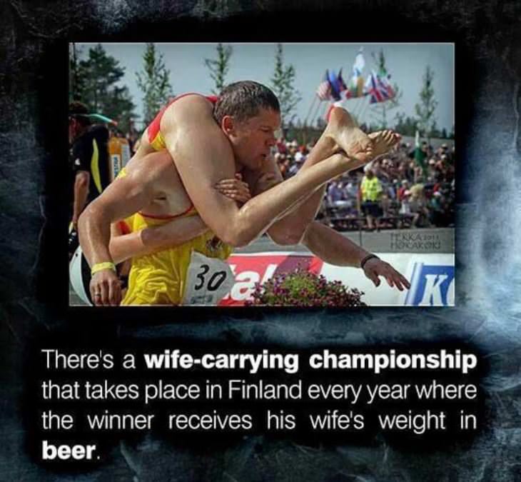 wife carrying championship funny picture