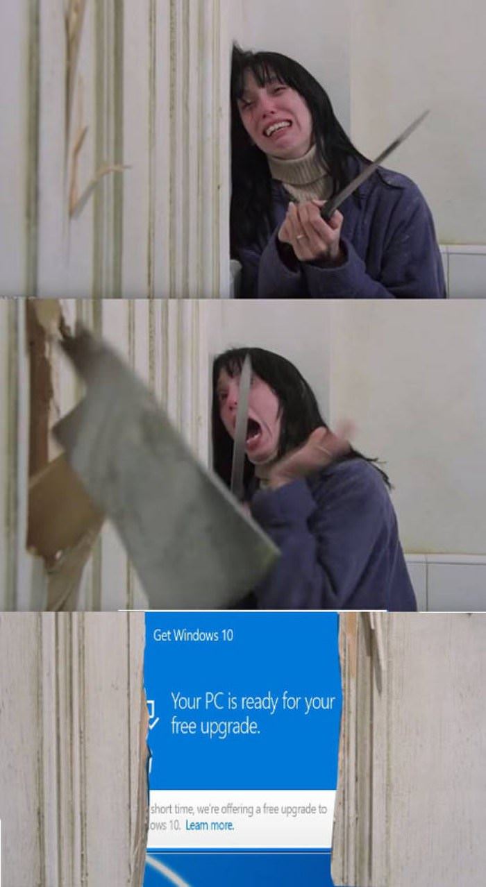 windows 10 upgrade funny picture