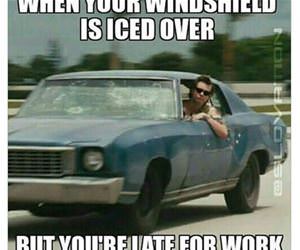 winter driving funny picture