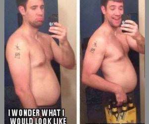 with a 6 pack funny picture