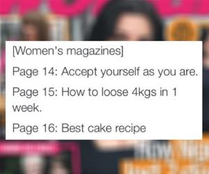 womens magazine logic funny picture