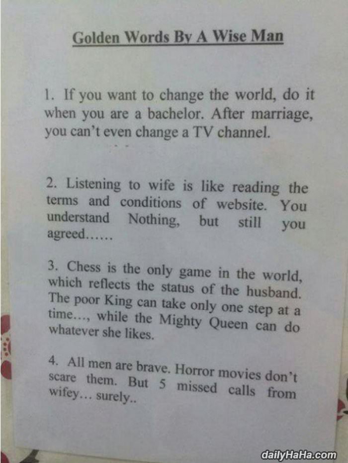 words by a wise man funny picture