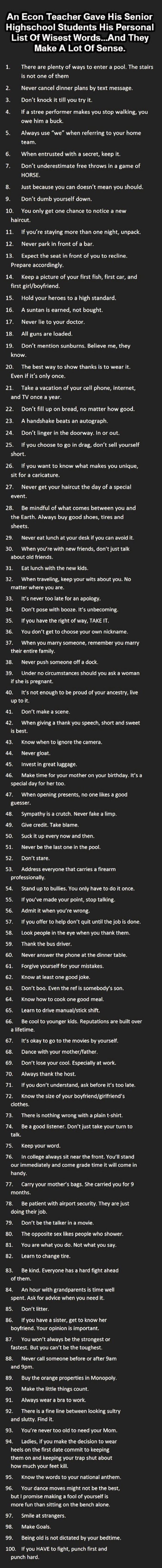 words of wisdom funny picture