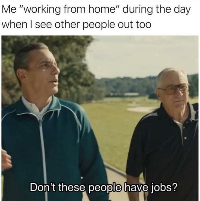 working from home ... 2