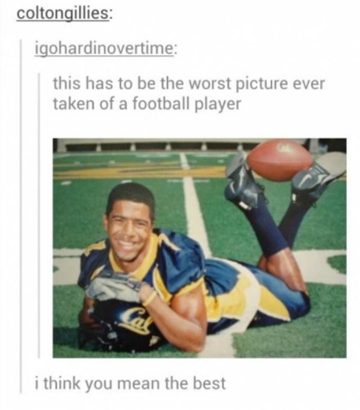 worst picture of a football player funny picture