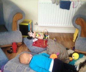 wrecked the place and had a nap