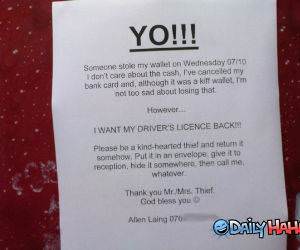 Yo Thief funny picture