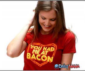 Chicks Dig Bacon funny picture