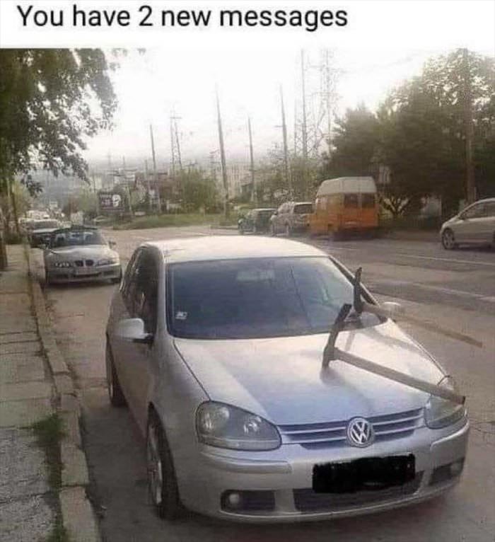 you have two new messages