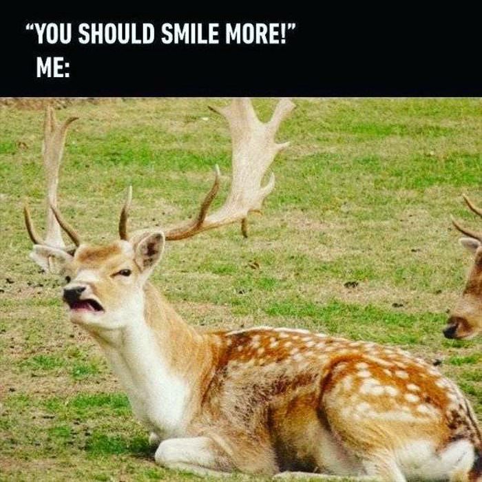 you should smile more