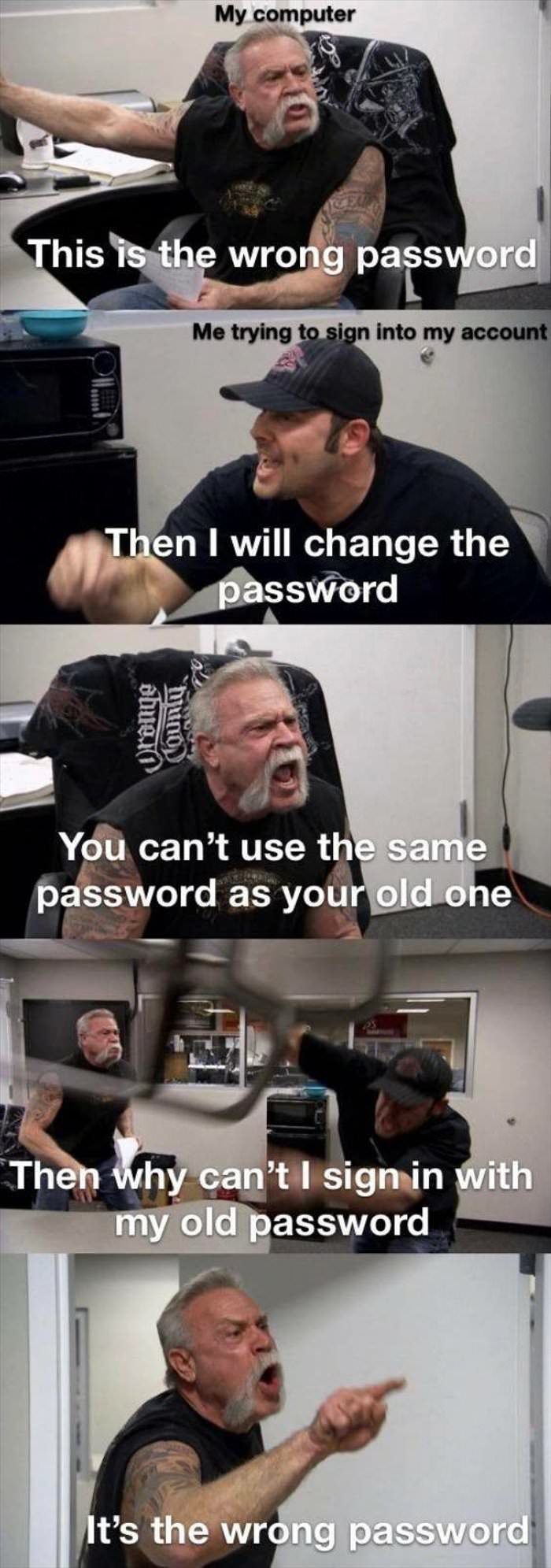 your password ... 2