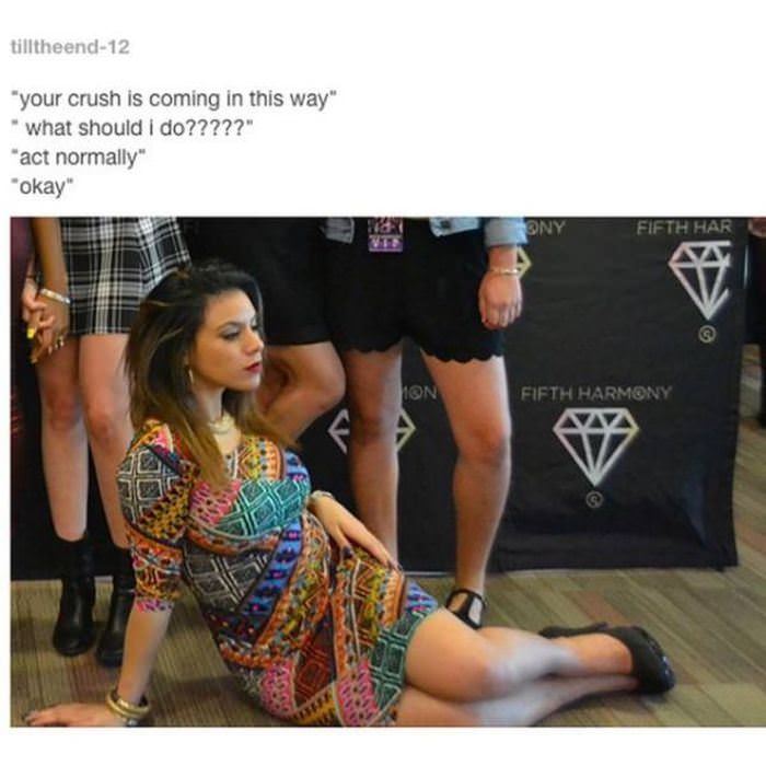 your crush is coming funny picture