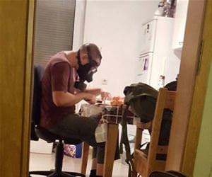 yup he is cutting onions funny picture