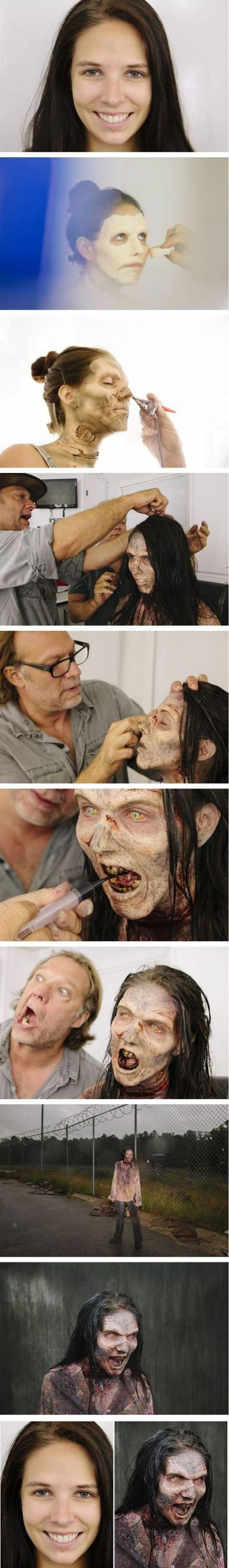 Zombie Girl Transformation funny picture
