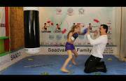 8 year old boxing girl Funny Video