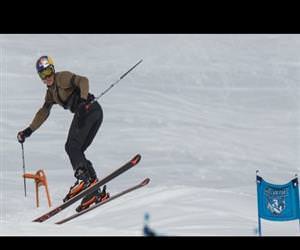 80 mph backwards skiing Funny Video