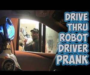 Drive Thru Robot Driver Prank Funny Video