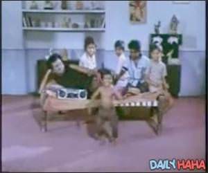 Strange kid dancing video.