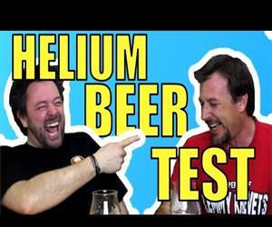 Helium Beer Test Funny Video