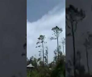 Incredible video shot inside the eye of Hurricane Michael Funny Video