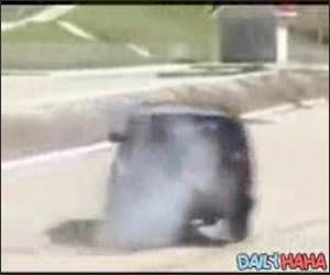 Jeep Rolls over Video.