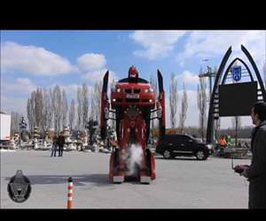 a real life transformer Funny Video