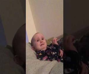 adorable baby does not want a bath Funny Video