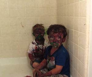 all covered in paint Funny Video