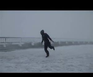 amazing 100mpg wind in washington Funny Video