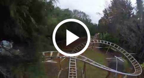 Amazing Back Yard Roller Coaster