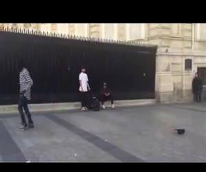 amazing moonwalking street performer Funny Video