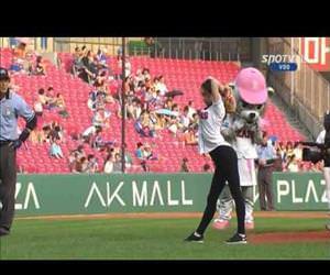 awesome flexible first pitch Funny Video