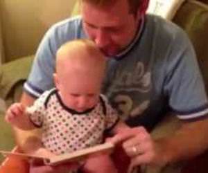 Baby loves this book Funny Video