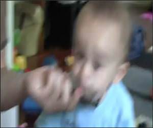 Baby Playing Harmonica Funny Video