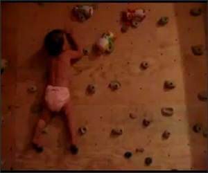 Baby Rock Climber Funny Video