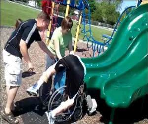 Sliding Into Wheelchair Video