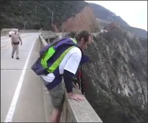 Base Jumper vs Jail Funny Video