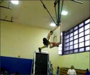 Basketball Hoop Backflip Video