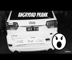 bumper sticker prank on dad Funny Video