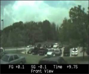 Bus Slightly Misses Turn