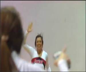 Cheerleader Half Court Shot Video